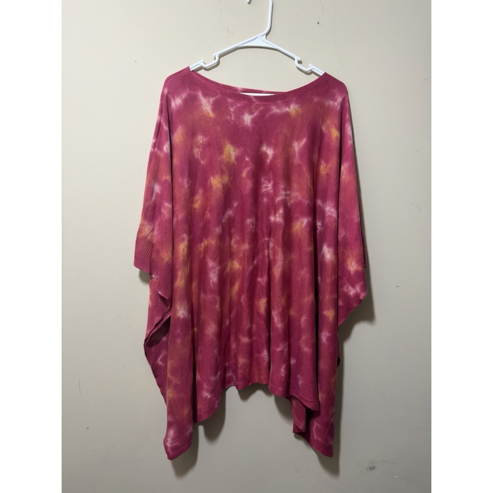 Johnny Was Women's Hand-Painted Pima Cotton And Modal  Poncho Sweater One Size‎